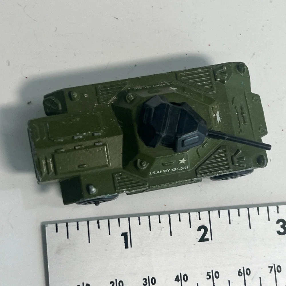 Vintage 1973 Matchbox Rolamatics No 73 Weasel Armored Car Lesney England Green